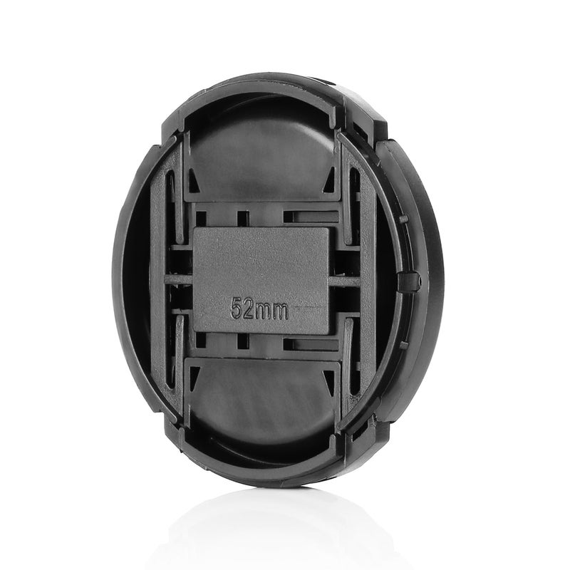 ChromLives غطاء عدسة كاميرا 52 مم مع ثقب حبل غطاء العدسة متوافق مع كاميرات نيكون وسوني وكانون DSLR وكاميرات DSLR الأخرى عدسة UV (52 مم) - 4 عبوات - Image 3